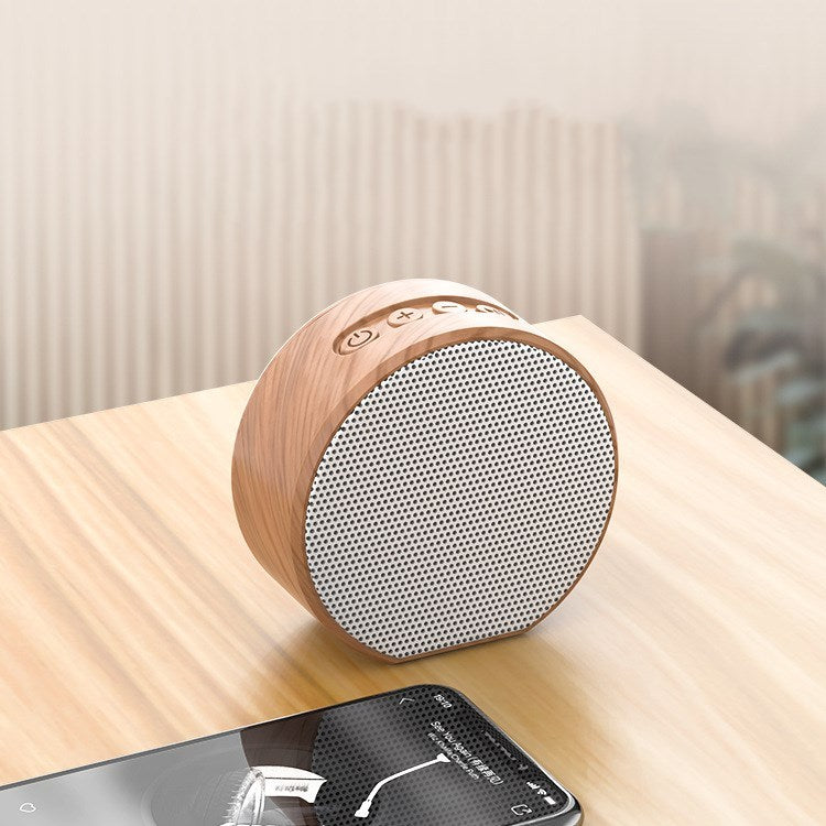KTX-069267 Wood Grain Bluetooth Computer Speaker with USB Connection and Built-in Lithium Battery