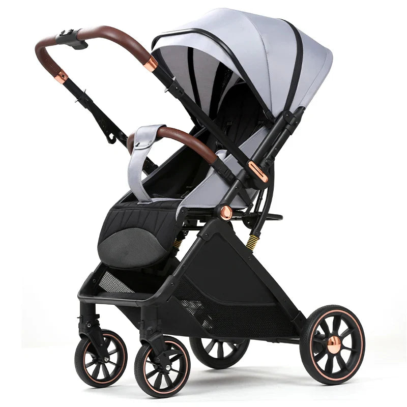 KTX-091539 Elegant Lightweight Multifunctional Baby Stroller Travel System - Compact and Foldable Pushchair for Easy Transport