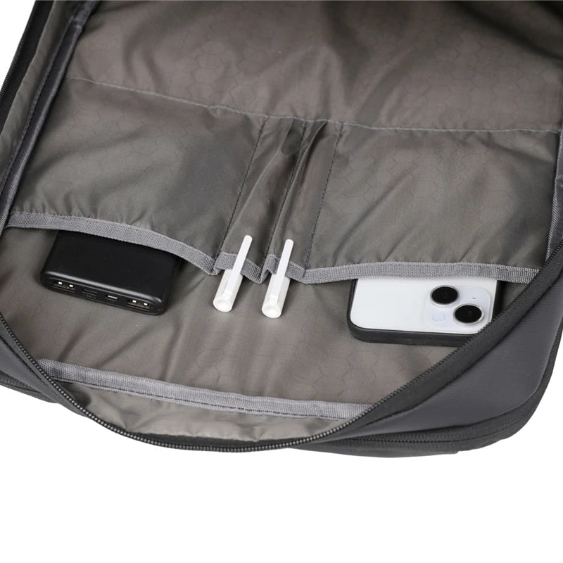 KTX-848531 High Capacity Double Headed Zipper Multifunctional Laptop Backpack with USB Charging Port