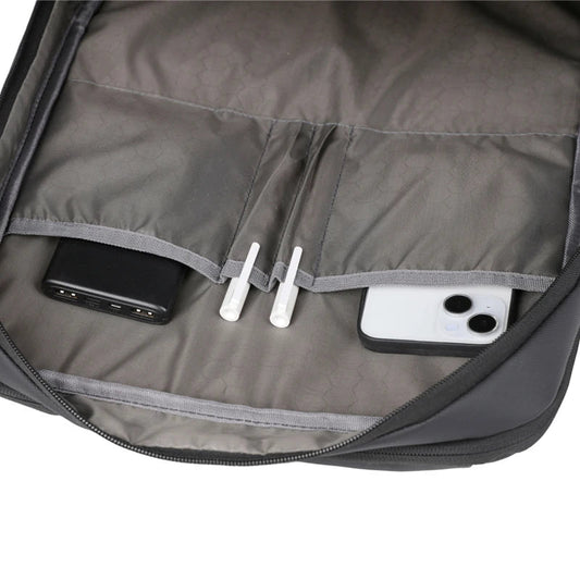 KTX-848531 High Capacity Double Headed Zipper Multifunctional Laptop Backpack with USB Charging Port