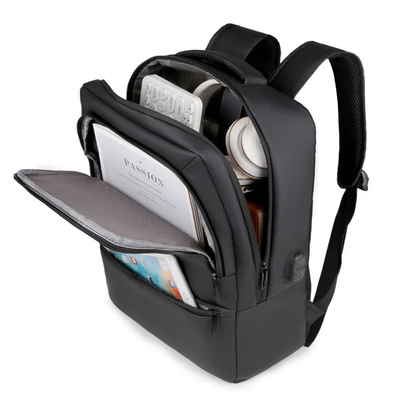 KTX-848531 High Capacity Double Headed Zipper Multifunctional Laptop Backpack with USB Charging Port