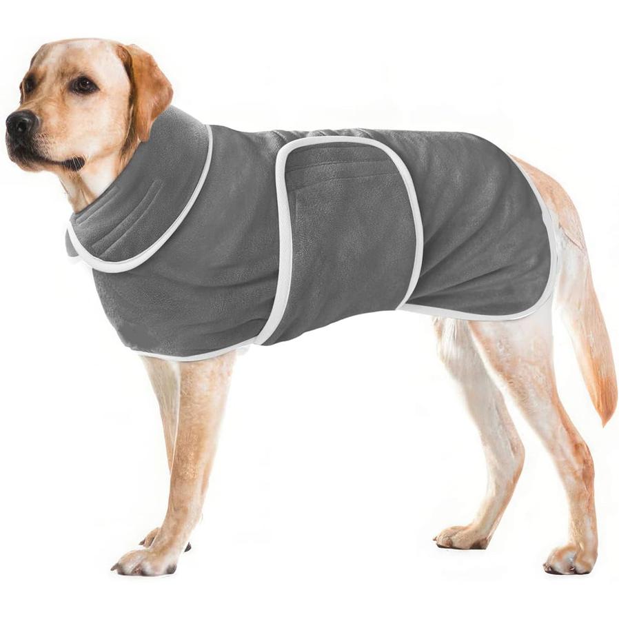 JMT-773642 Super Absorbent Dog Bathrobe for Medium to Large Dogs, Perfect Towel Pajamas for Poodles, Corgis, and Bichons