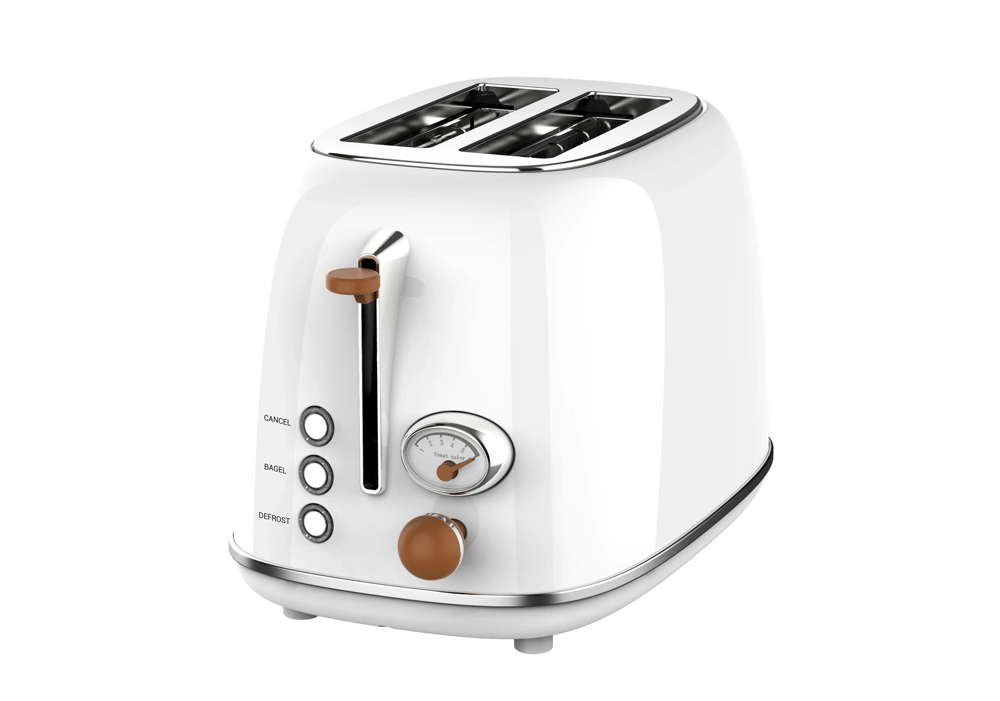 KTX-191699 Stainless Steel 2-Slice Electric Breakfast Sandwich Toaster with Automatic Pop-Up Function