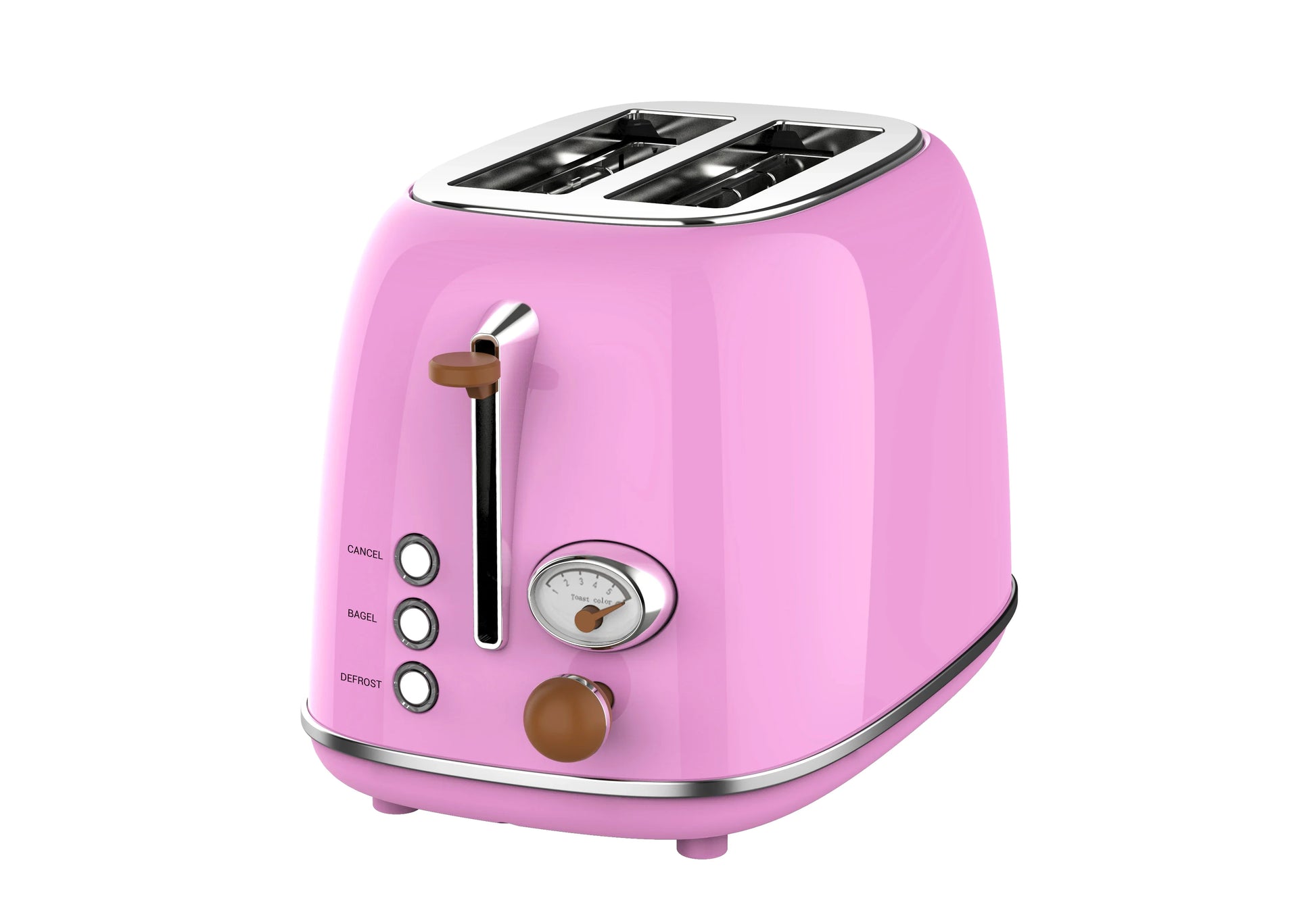 KTX-191699 Stainless Steel 2-Slice Electric Breakfast Sandwich Toaster with Automatic Pop-Up Function