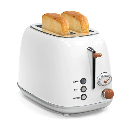 KTX-191699 Stainless Steel 2-Slice Electric Breakfast Sandwich Toaster with Automatic Pop-Up Function