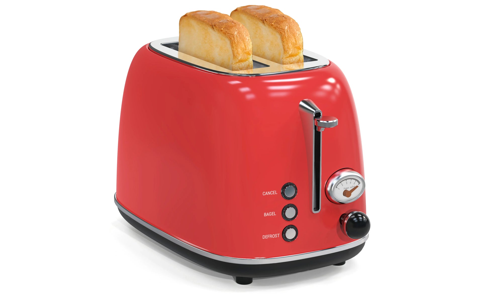 KTX-191699 Stainless Steel 2-Slice Electric Breakfast Sandwich Toaster with Automatic Pop-Up Function