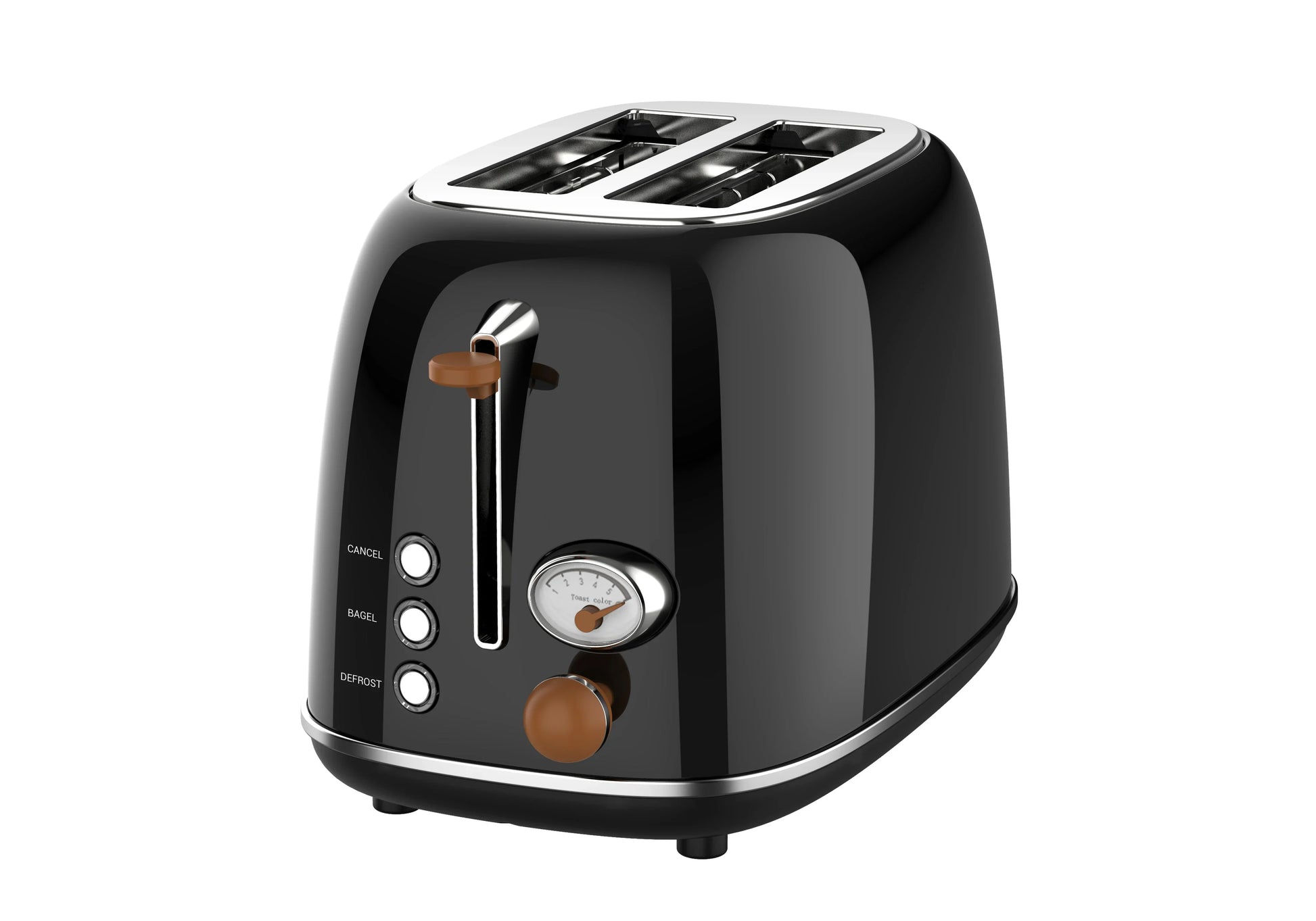 KTX-191699 Stainless Steel 2-Slice Electric Breakfast Sandwich Toaster with Automatic Pop-Up Function