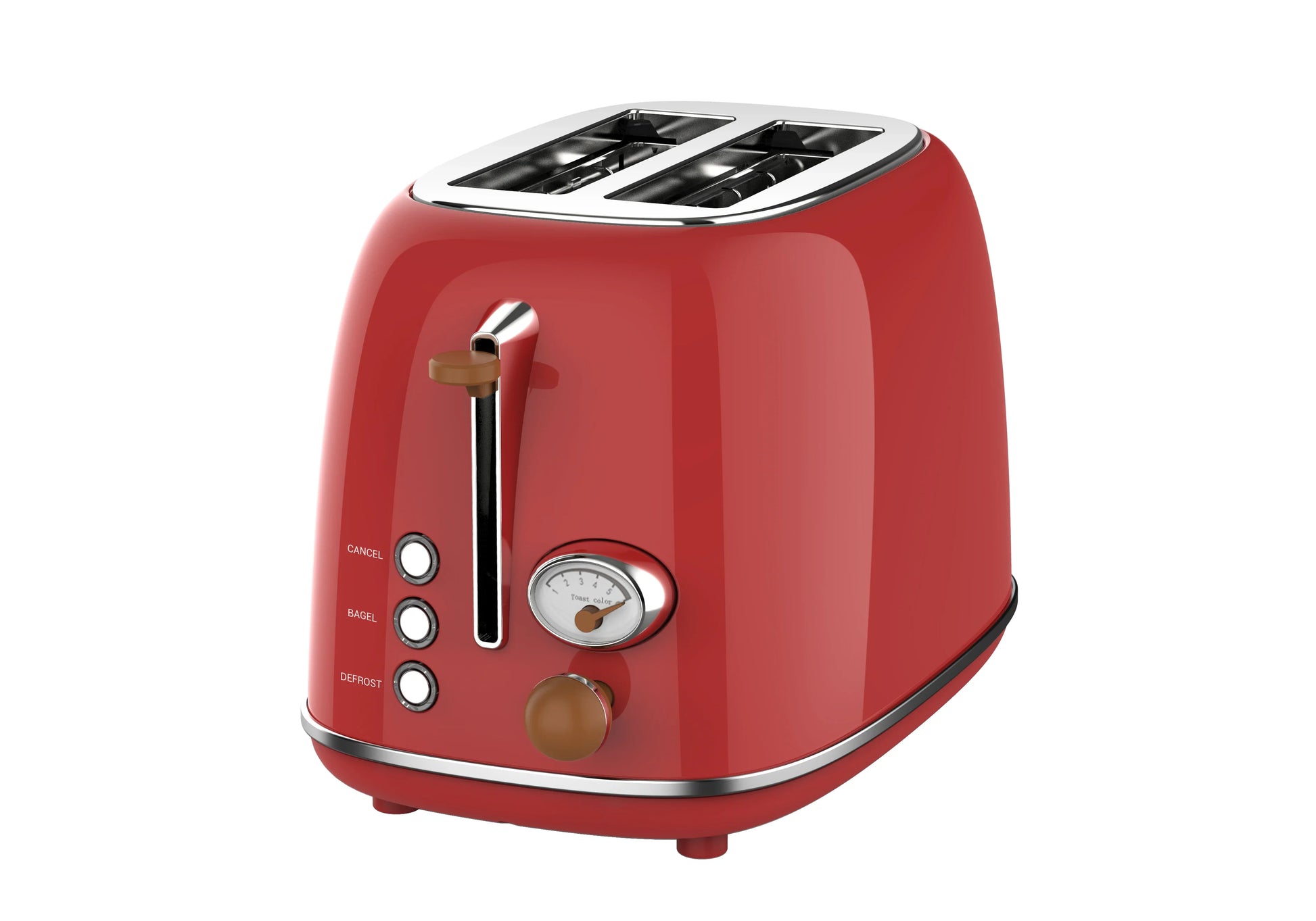 KTX-191699 Stainless Steel 2-Slice Electric Breakfast Sandwich Toaster with Automatic Pop-Up Function