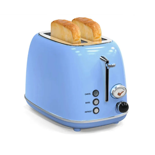 KTX-191699 Stainless Steel 2-Slice Electric Breakfast Sandwich Toaster with Automatic Pop-Up Function