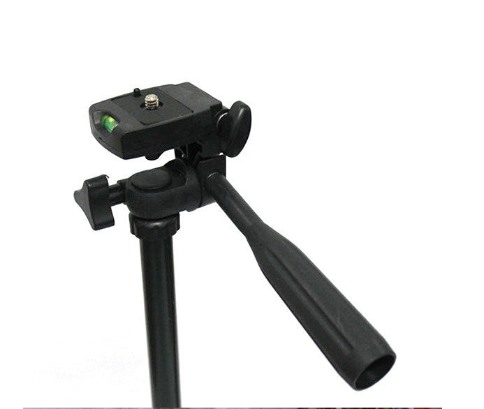 KTX-643859 Portable Universal Tripod Compatible with iPhone and Cameras, 1.2m Height Adjustment, Black/Silver