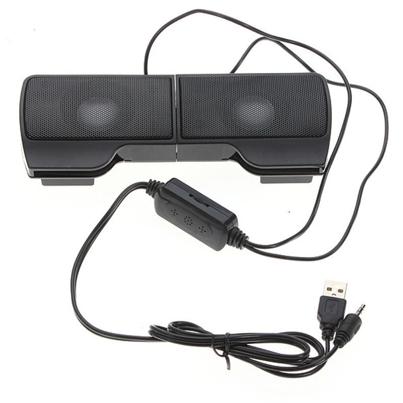 KTX-231955 Compact Clip-On USB Desktop Speakers for Enhanced Sound Experience