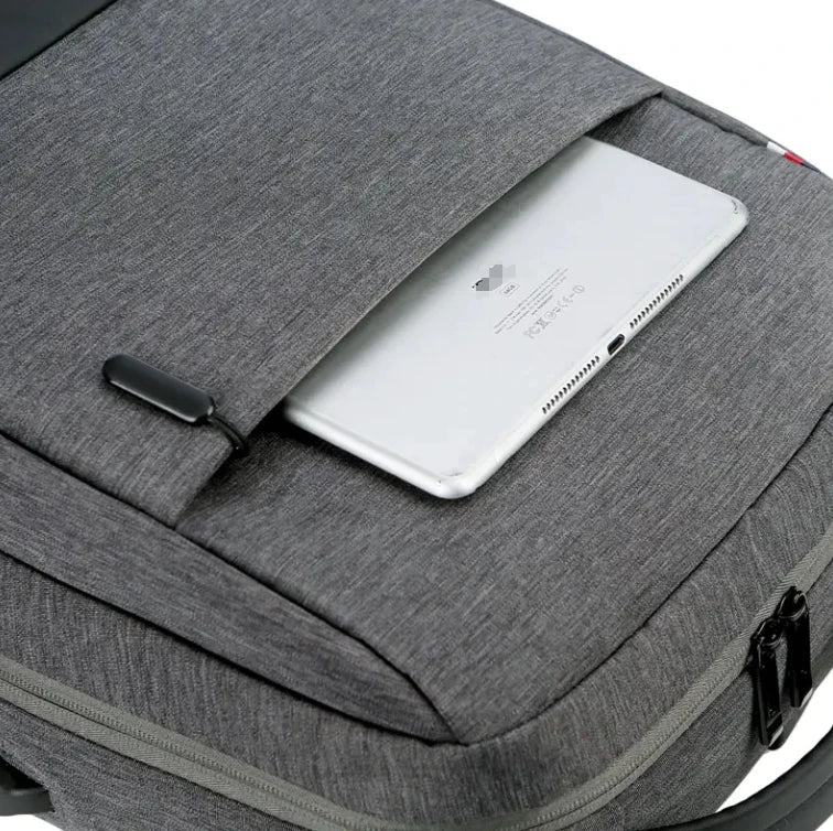 KTX-461075 Custom Logo Laptop Backpack with Waterproof Zipper and USB Port, Polyester Material