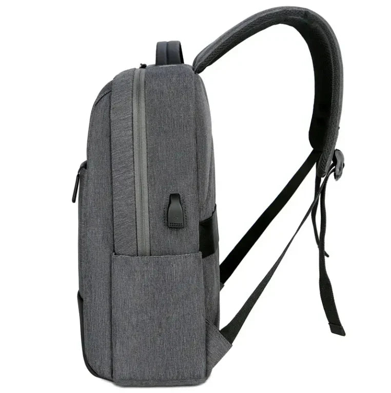 KTX-461075 Custom Logo Laptop Backpack with Waterproof Zipper and USB Port, Polyester Material