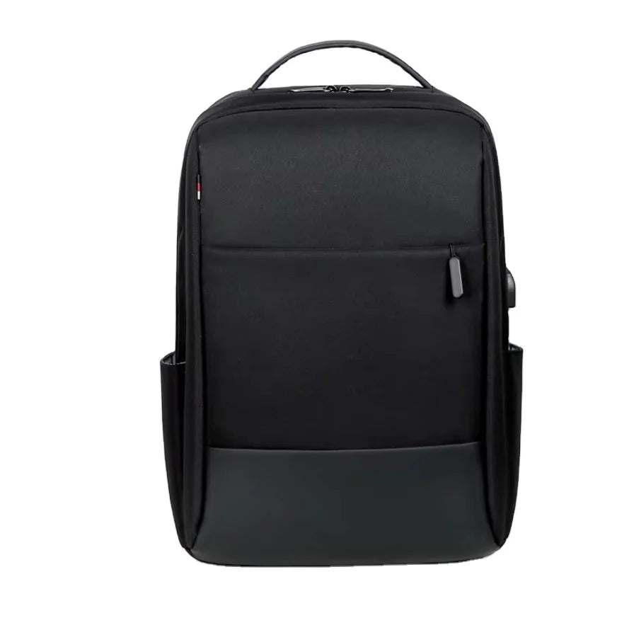 KTX-461075 Custom Logo Laptop Backpack with Waterproof Zipper and USB Port, Polyester Material