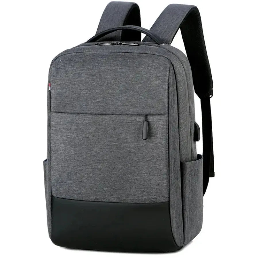 KTX-461075 Custom Logo Laptop Backpack with Waterproof Zipper and USB Port, Polyester Material