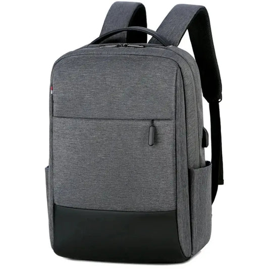 KTX-461075 Custom Logo Laptop Backpack with Waterproof Zipper and USB Port, Polyester Material