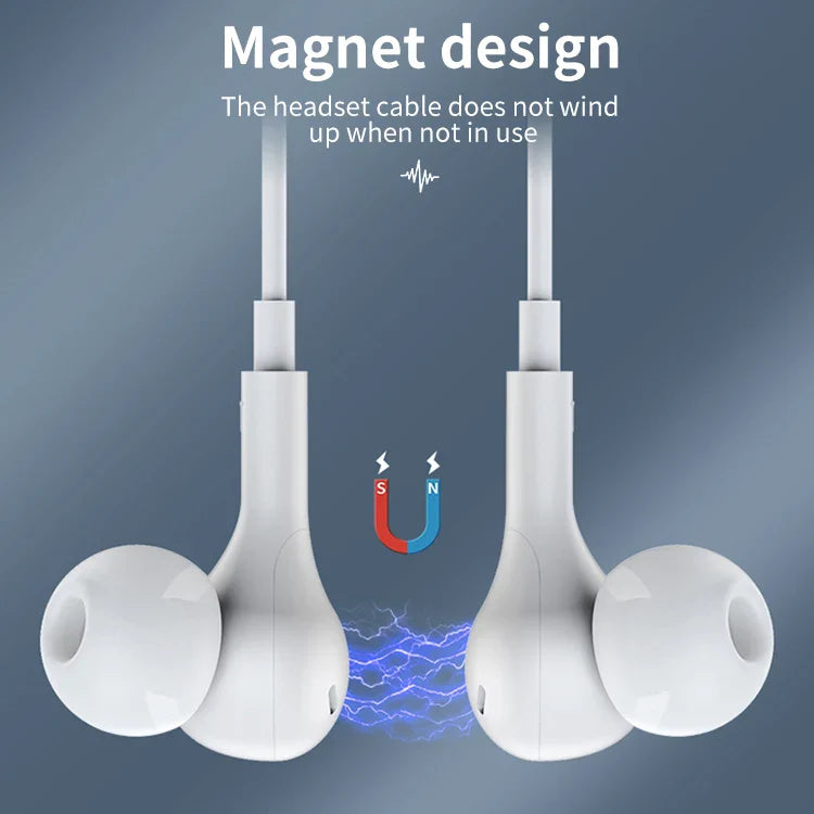 KTX-180499 Magnetic Suction 3.5mm Gaming Earphones with Microphone for Computers and Portable Devices