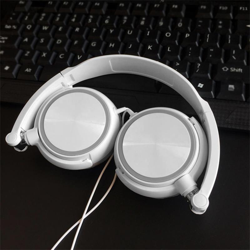 KTX-938195 Wired Bass Headphones with In-Line Microphone and 1.2m Cable - Excellent Sound Quality