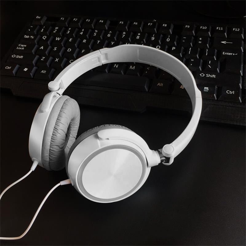 KTX-938195 Wired Bass Headphones with In-Line Microphone and 1.2m Cable - Excellent Sound Quality