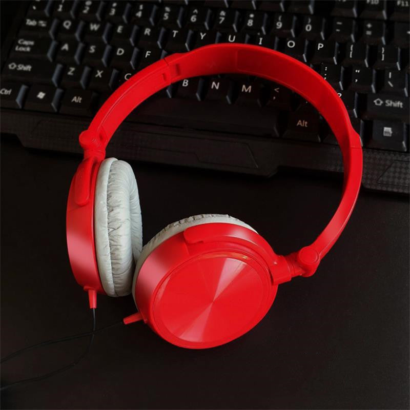 KTX-938195 Wired Bass Headphones with In-Line Microphone and 1.2m Cable - Excellent Sound Quality