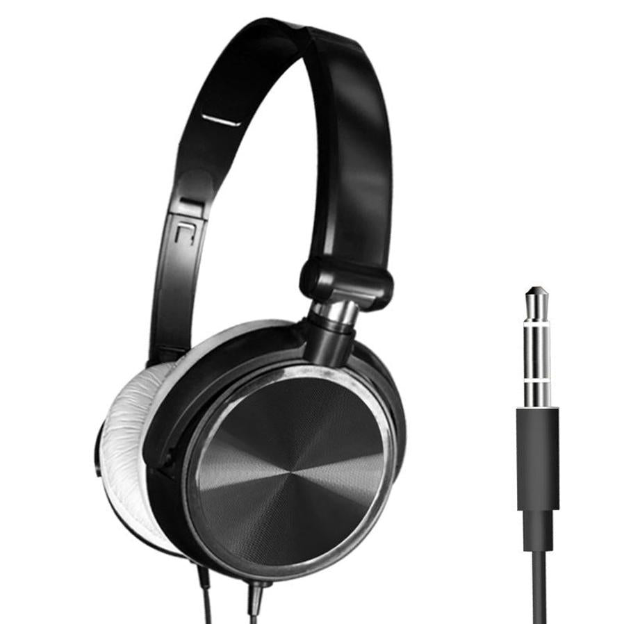 KTX-938195 Wired Bass Headphones with In-Line Microphone and 1.2m Cable - Excellent Sound Quality