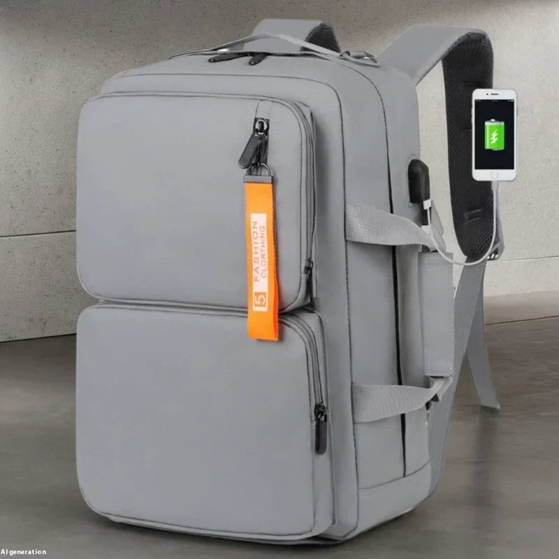 KTX-701651 Multi-Functional Waterproof Computer Backpack with USB Charging for Business, School, and Travel