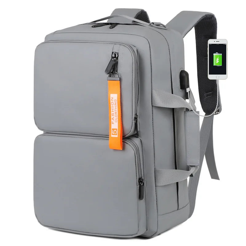 KTX-701651 Multi-Functional Waterproof Computer Backpack with USB Charging for Business, School, and Travel