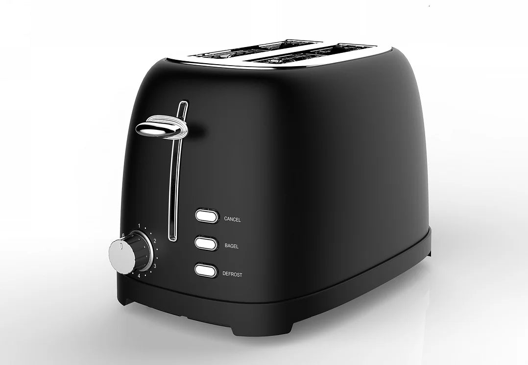 KTX-061779 Retro Auto Pop-Up Mini Toaster with Defrost Function for Two Slices and Sandwiches