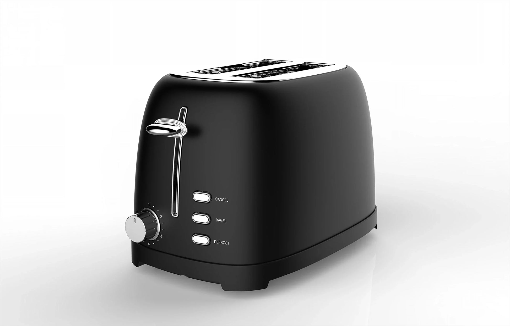 KTX-061779 Retro Auto Pop-Up Mini Toaster with Defrost Function for Two Slices and Sandwiches