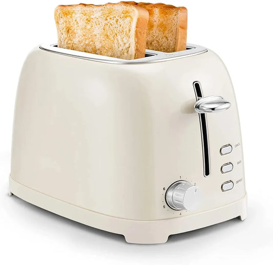 KTX-061779 Retro Auto Pop-Up Mini Toaster with Defrost Function for Two Slices and Sandwiches