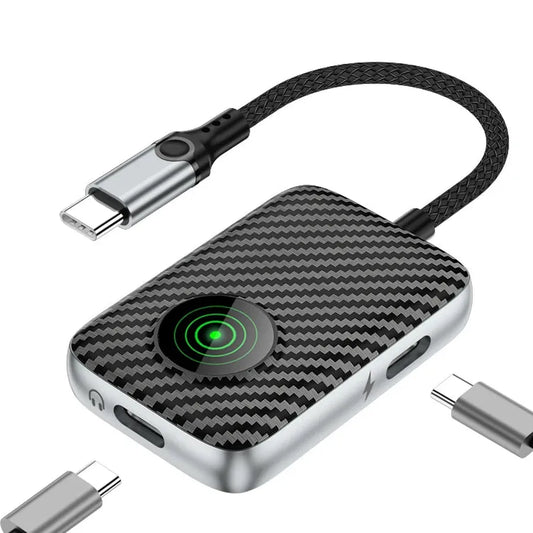 KTX-965779 USB-C to AUX Headphone Jack and Charger Adapter with DAC Digital Audio Function