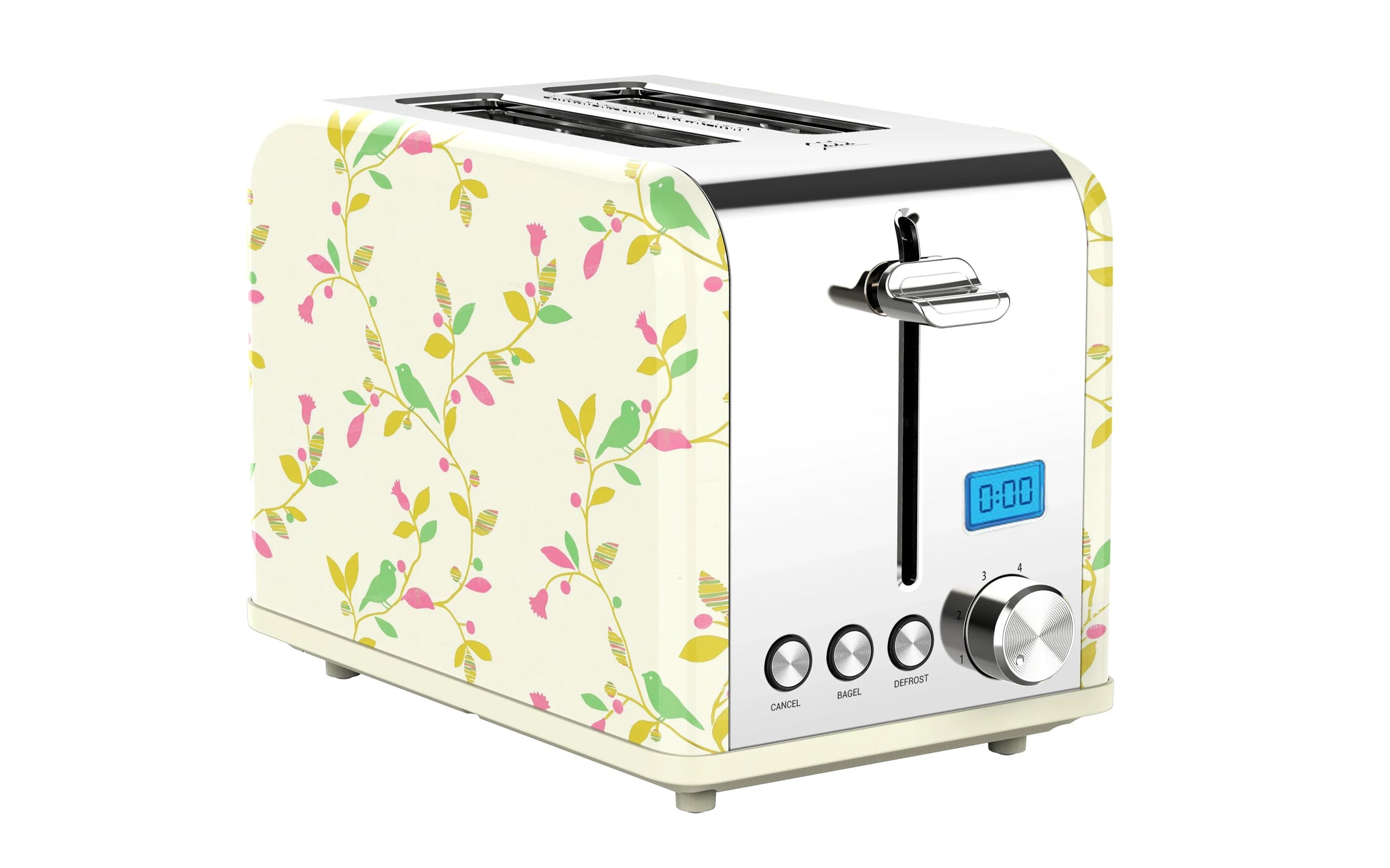 KTX-748755 2-Slice Stainless Steel Digital Toaster with LCD Display