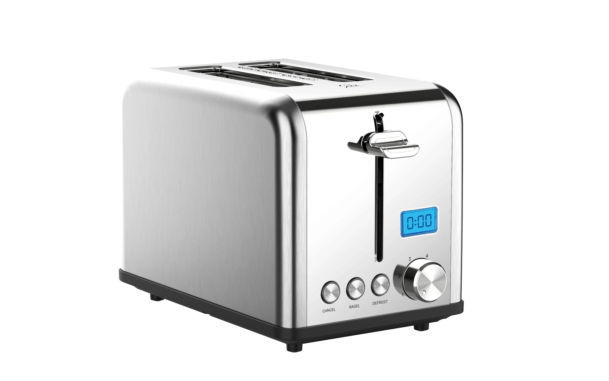 KTX-748755 2-Slice Stainless Steel Digital Toaster with LCD Display