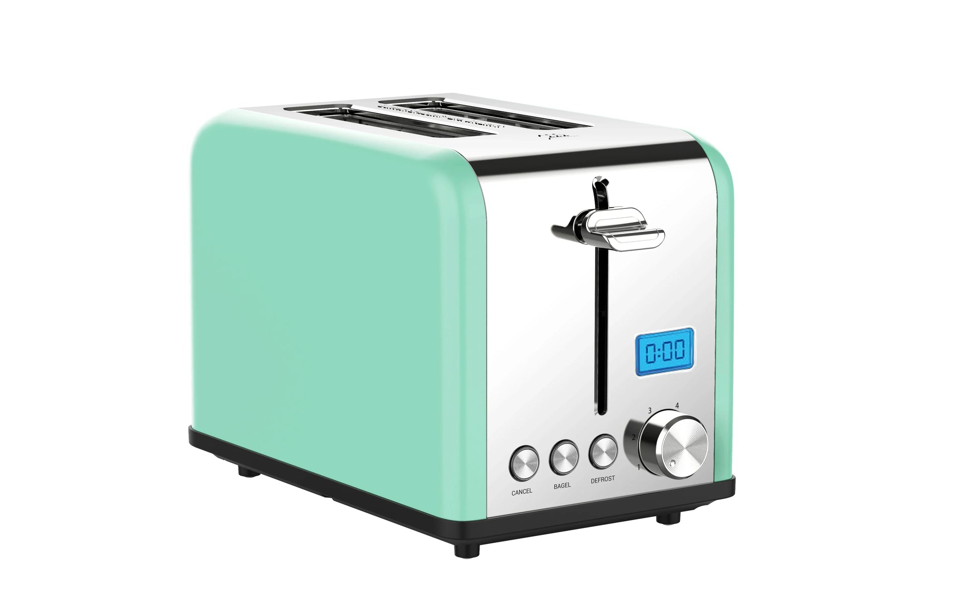 KTX-748755 2-Slice Stainless Steel Digital Toaster with LCD Display