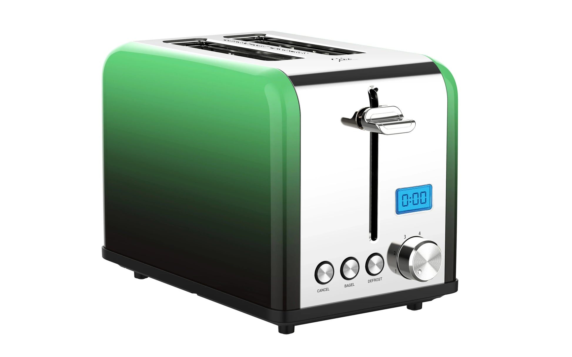 KTX-748755 2-Slice Stainless Steel Digital Toaster with LCD Display