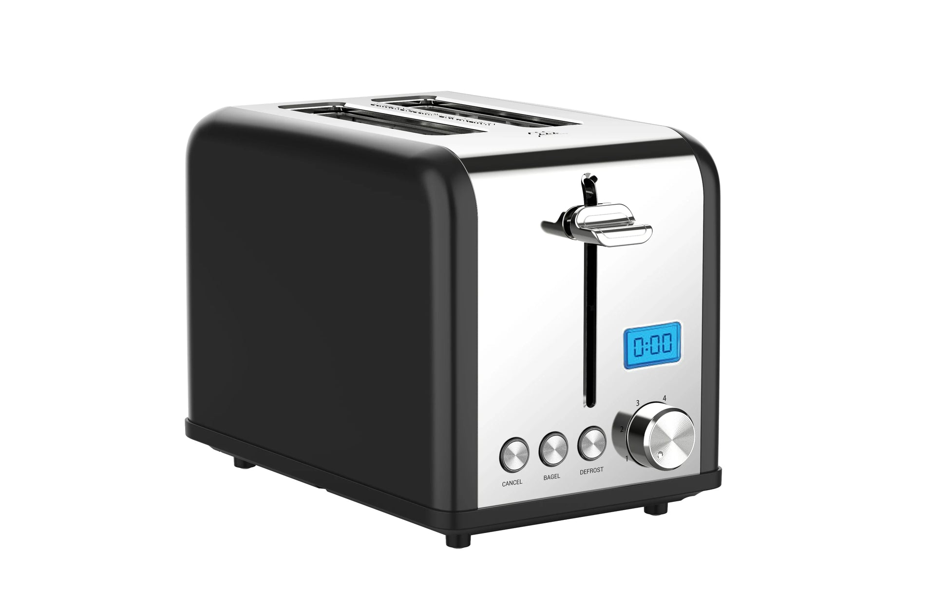 KTX-748755 2-Slice Stainless Steel Digital Toaster with LCD Display
