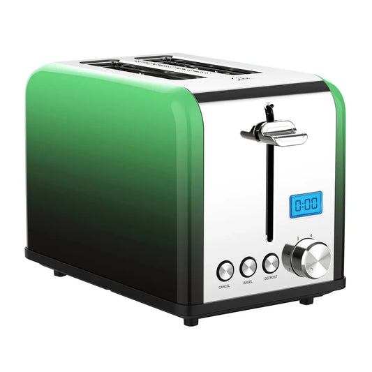 KTX-748755 2-Slice Stainless Steel Digital Toaster with LCD Display