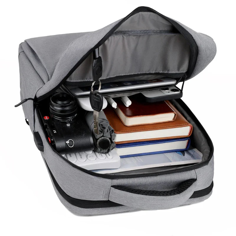 KTX-699347 Large Capacity Waterproof Laptop Backpack with USB Charging Port for Daily Travel and Outdoor Use