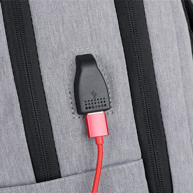 KTX-699347 Large Capacity Waterproof Laptop Backpack with USB Charging Port for Daily Travel and Outdoor Use
