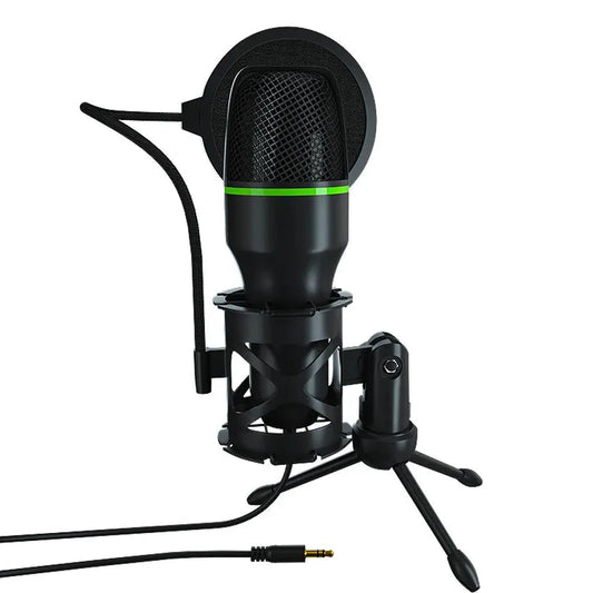 KTX-883283 Professional 3.5mm Wired Condenser Microphone for PC and Desktop Audio Recording
