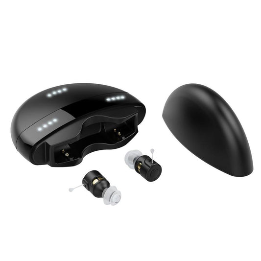 KTX-650387 Rechargeable Digital Voice Amplifier for Enhanced Hearing with Volume Memory and Feedback Suppression