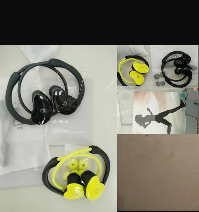 KTX-278931 Two-in-One Bluetooth Headset with 32GB Built-In Storage, Sports Music Ear-Mounted Design, Stereo Sound, Voice Control and Call Function