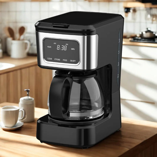 KTX-574547 6-Cup High Glass Coffee Maker with Touch Screen and Non-Stick Warming Plate