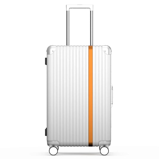 KTX-929043 Durable Hardshell PC Trolley Travel Suitcase with Aluminium Details, Ideal Carry-On Luggage