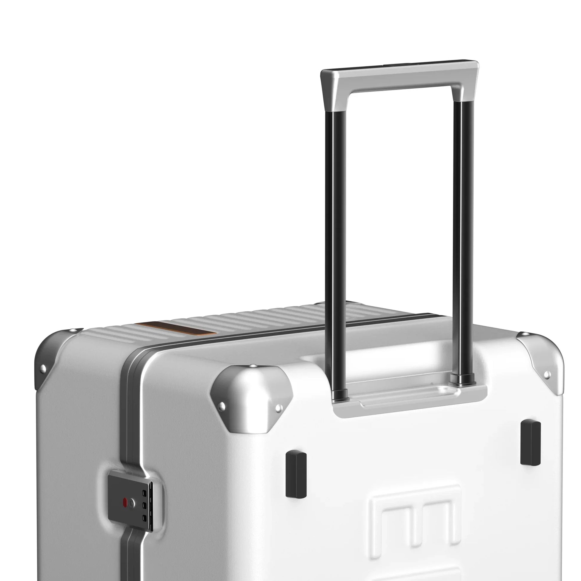 KTX-929043 Durable Hardshell PC Trolley Travel Suitcase with Aluminium Details, Ideal Carry-On Luggage