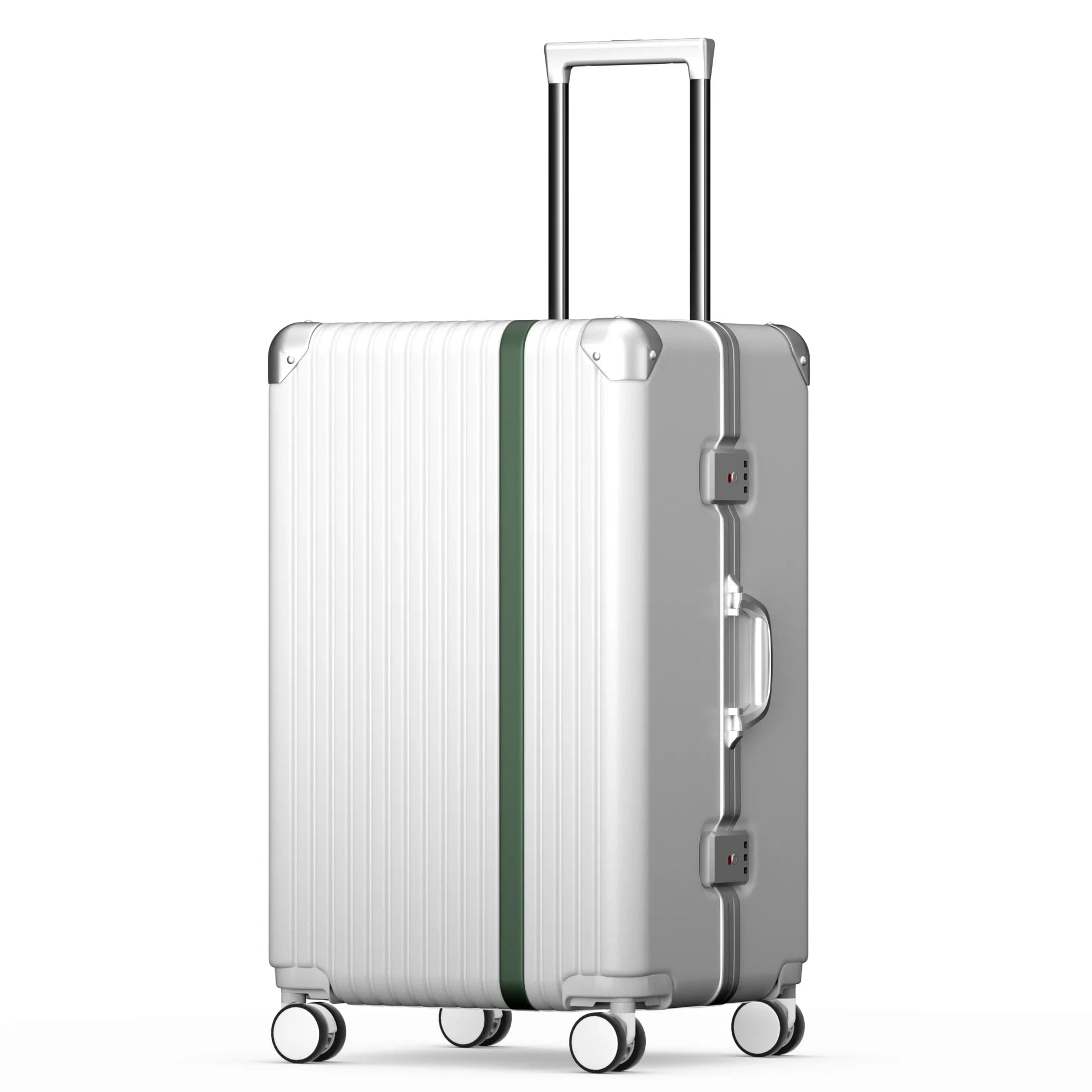 KTX-929043 Durable Hardshell PC Trolley Travel Suitcase with Aluminium Details, Ideal Carry-On Luggage
