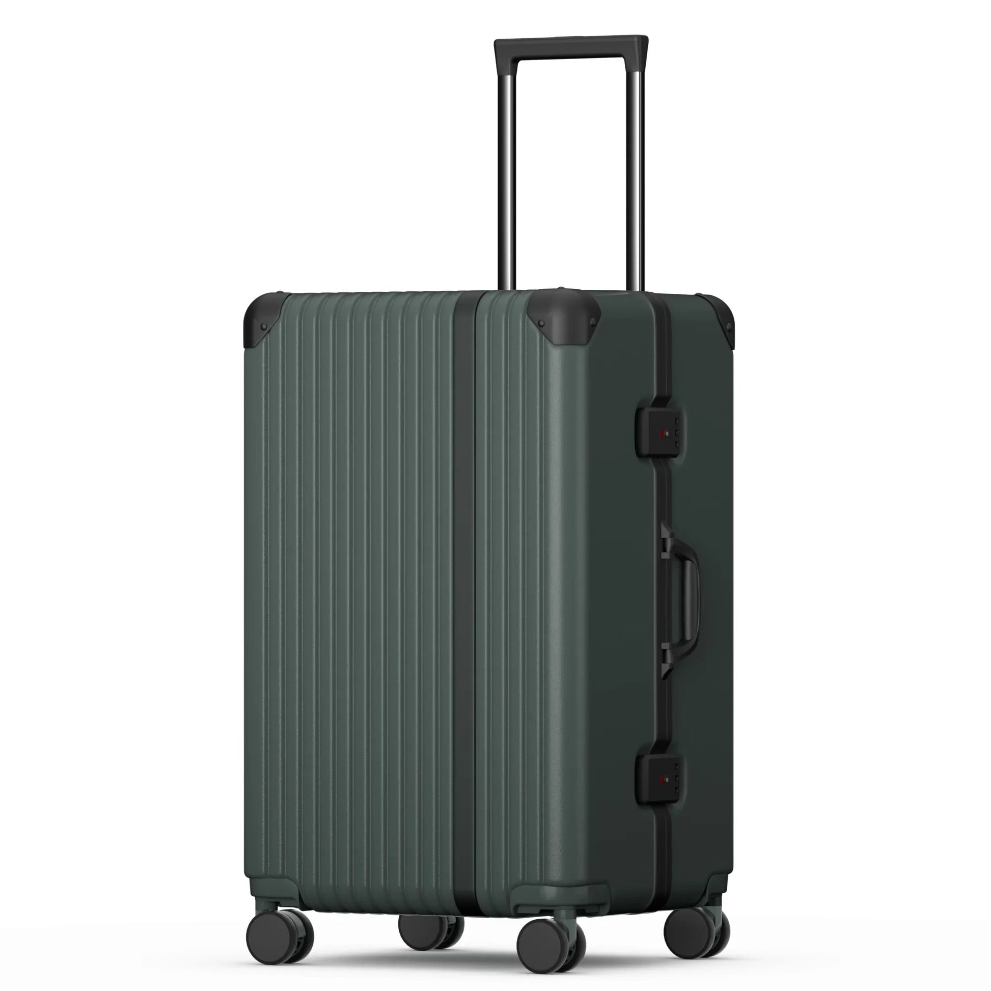 KTX-929043 Durable Hardshell PC Trolley Travel Suitcase with Aluminium Details, Ideal Carry-On Luggage