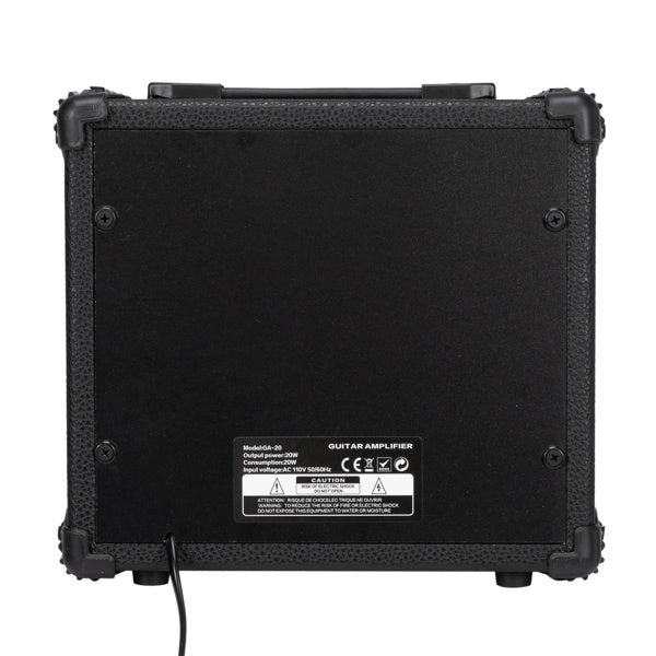 KTX-835795 20W Portable Electric Guitar Amplifier with Volume, Treble, Bass, and Middle Controls