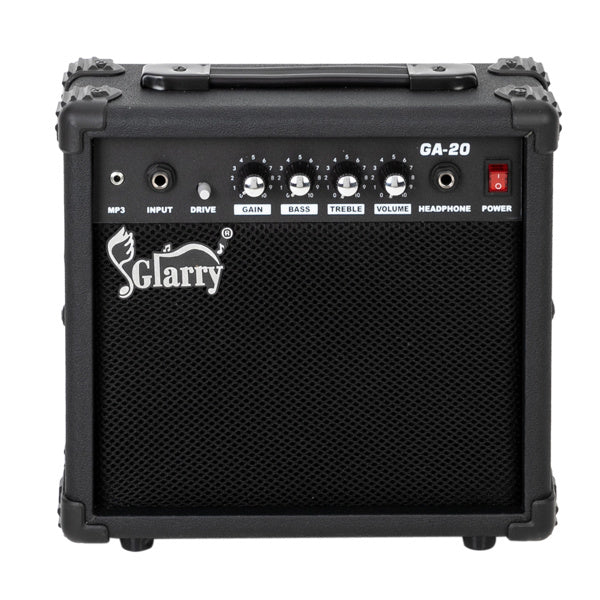 KTX-835795 20W Portable Electric Guitar Amplifier with Volume, Treble, Bass, and Middle Controls