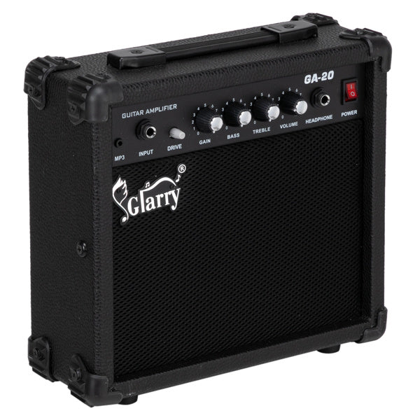 KTX-835795 20W Portable Electric Guitar Amplifier with Volume, Treble, Bass, and Middle Controls